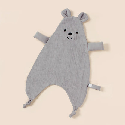 Cute Bear Baby Cotton Comforter Blanket Newborn Sleeping Dolls Rabbit Ears Sleep Toy Soothe Appease Towel Bibs Saliva Towel New