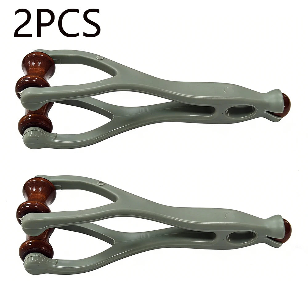 Finger Massager Solid Wood Finger Massage Roller Joint Massage Roller Acupoint Meridian 360 Roller Finger Massager Promote Blood