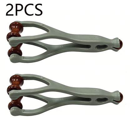 Finger Massager Solid Wood Finger Massage Roller Joint Massage Roller Acupoint Meridian 360 Roller Finger Massager Promote Blood