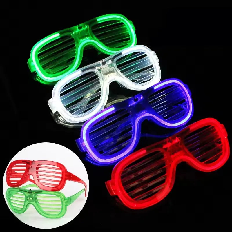 5/10/15/20/30 Pcs Led Neon Party Glasses Light Up Sunglasses Glow in the Dark Glasses for Kids Adults Party Supplies