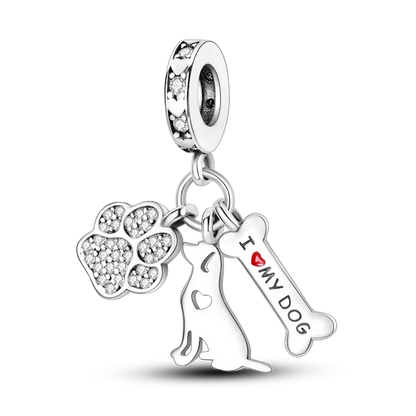 Charms Bead 925 Sterling Silver Pink Butterfly Luminous Firefly Dangle