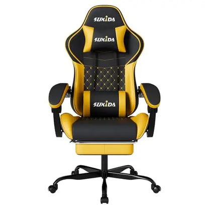 Ergonomic Video Gamer Chairs Gaming Computer Chairs Gamer Chairs for Adults Massage Lumbar Support Swivel Height