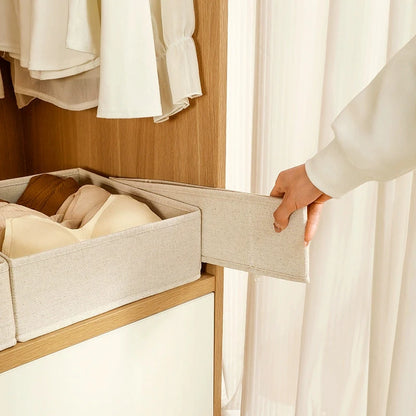Foldable Drawer Organizers Oxford Underwear Storage Box Bra Socks Wardrobe Storage Containers Closet Jeans Storage Organizer