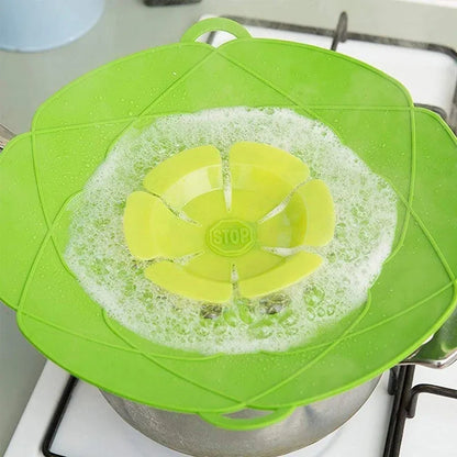 1pc Silicone Spill Proof Pot Lid Kitchen High Temperature Resistant Splash Proof and Splash Proof Silicone Lid Kitchen Tool