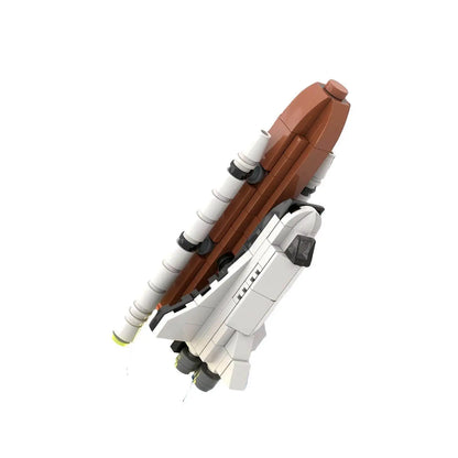 Moc Space Shuttle Model Building Blocks DIY Tech Custom Puzzle Space Shuttles Rocket Aircraft Rocket Propelled Plane Gifts