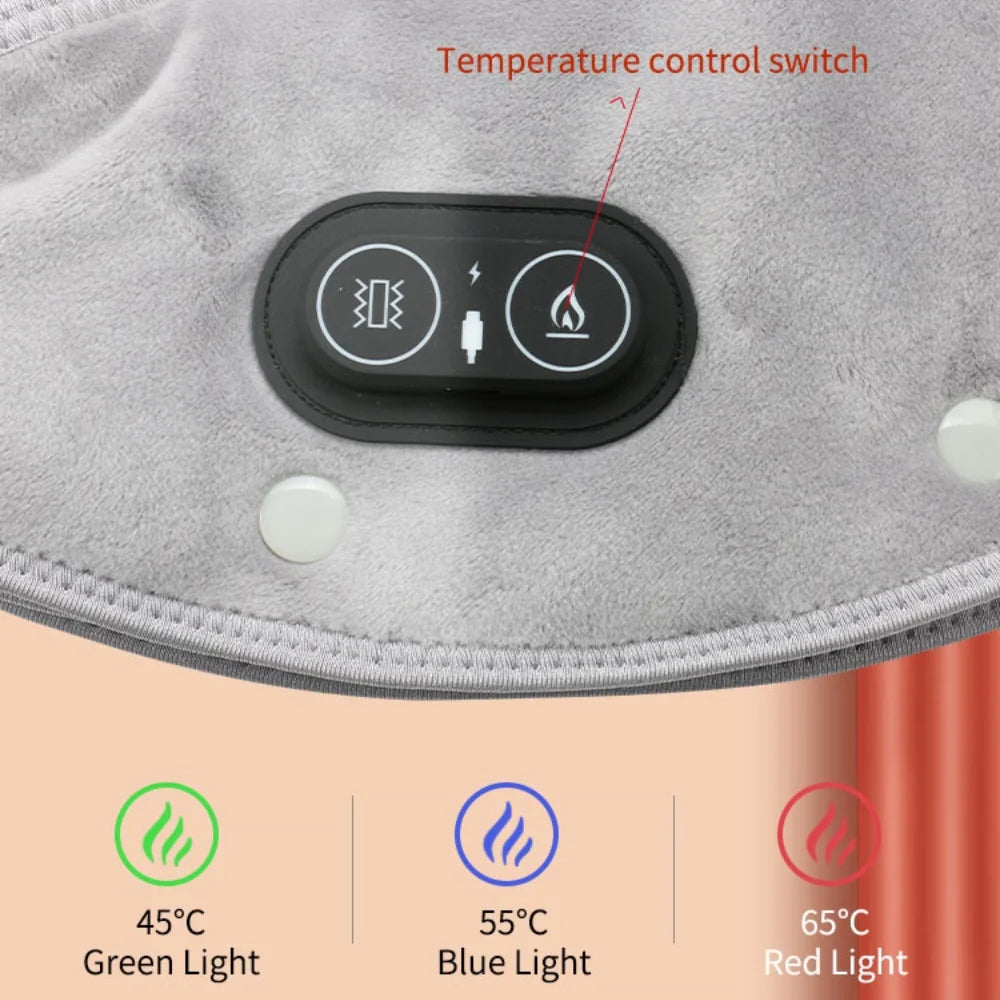 Electric Heating Shoulder Neck Pad Massager Three Gear Hot Compress Cervical Shawl Warmer for Heated Scarf Best Back Relax Brace