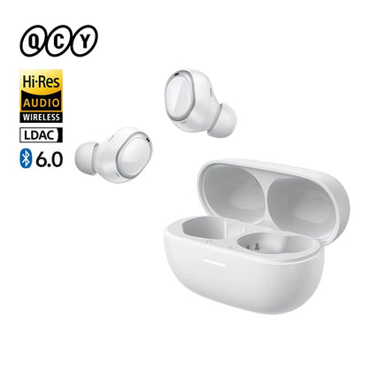 QCY MeloBuds A30 Wireless Earbuds Bluetooth 6.0 LDAC Hi-Res Audio -60dB Hybrid ANC Earphones AI Scene 8 Mics HD Call Headphones