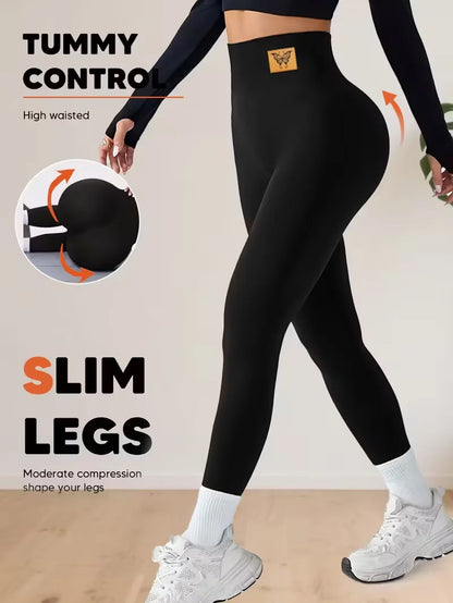 High Waisted Leggings For Women Abdominal Control And Buttock Lifting Tight Pants Yoga Trouser Suitable For Fitness And Exercise
