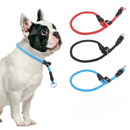 Dog Collar P Chain for Dog Walking Adjustable Dogs Collar P Rope Pet Collars Nylon Dogs Harness Puppy Training Rope Pet Supplies