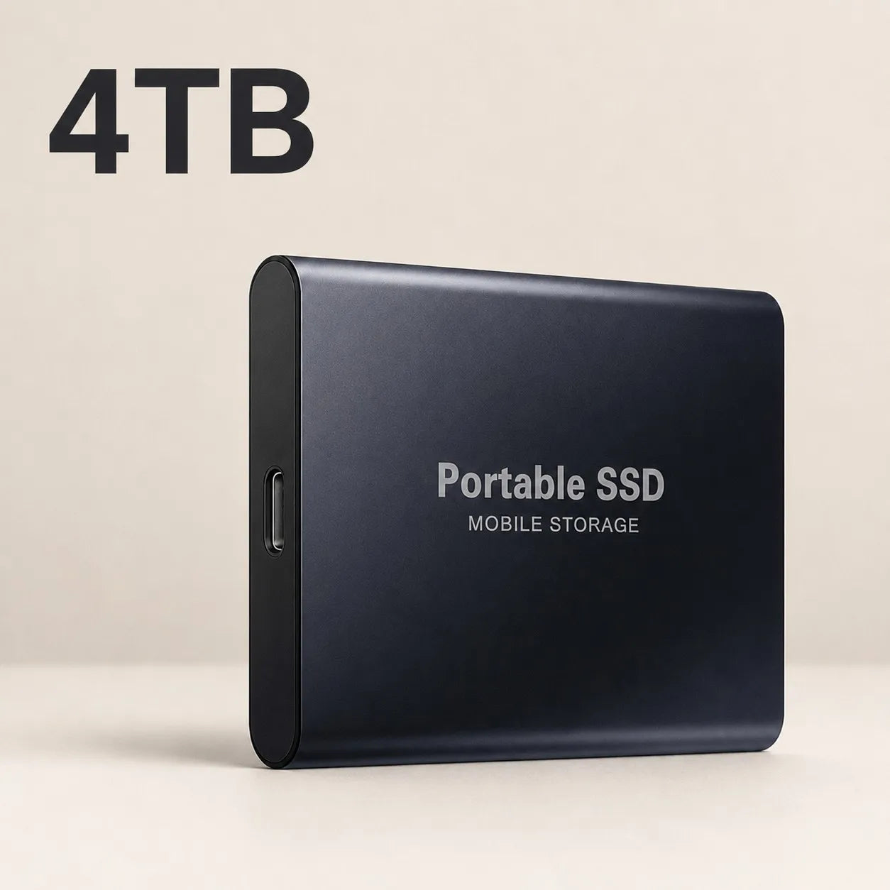 High Efficiency External Hard Disk Mobile Solid State Drive 1TB 2TB TPYE-C Storage Device For Data Backup