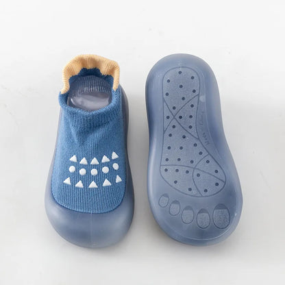 Baby Floor Shoes Blue and Pink Baby Indoor and Outdoor Walking Socks Comfortable and Non Slip Shoes for Boys and Girls Socks