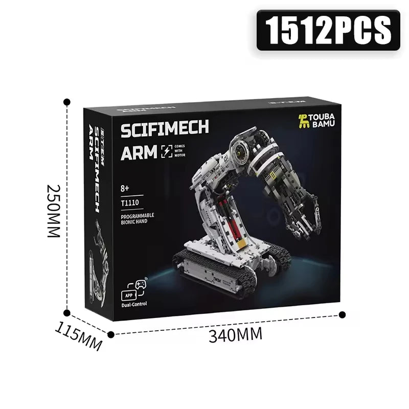 Technical 1512Pcs Science Fiction Programming Robotic Arm Building Blocks High Tech Engineering Car Bricks Toys Kids Adult Gift
