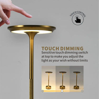 Wireless Table Lamp for Bedroom USB Rechargeable Touch Lamp Candle Creative Lamps Room Decoration Desk Lamp