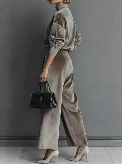 2 Pieces Women's Sets 2026 Spring Autumn Pullover Suit Long Sleeve Tops And Pants Suits Two Piece Set Tracksuit Outfit