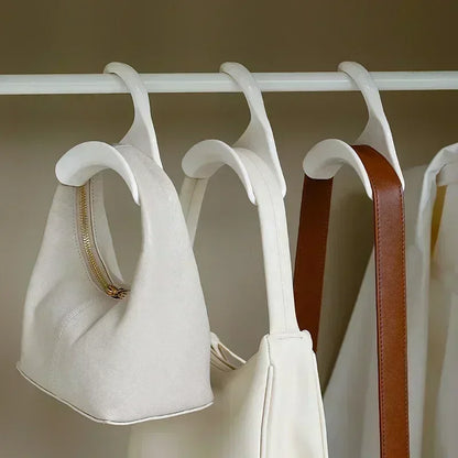 5pcs bag hanger hook Handbag hat scarf storage rack wardrobe backpack hook Handbag Holder Storage Rack Organization