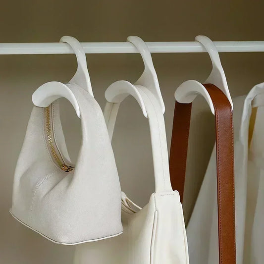 5pcs bag hanger hook Handbag hat scarf storage rack wardrobe backpack hook Handbag Holder Storage Rack Organization
