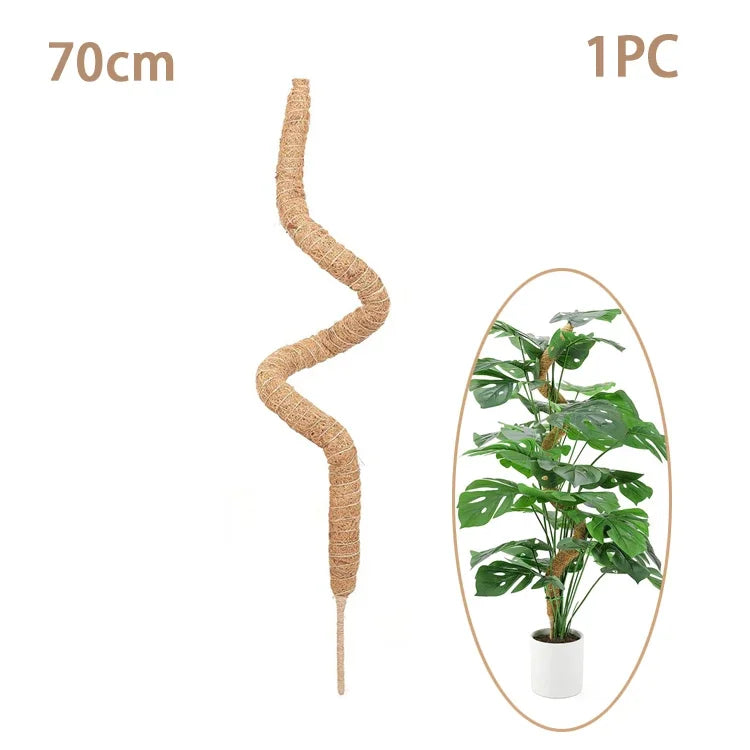 Cross-border Gardening Cocoanut Stick Green Pot Fixed Plant Climbing Cane Flower Support Cocoanut Climbing Cane Moss Rod 1pc
