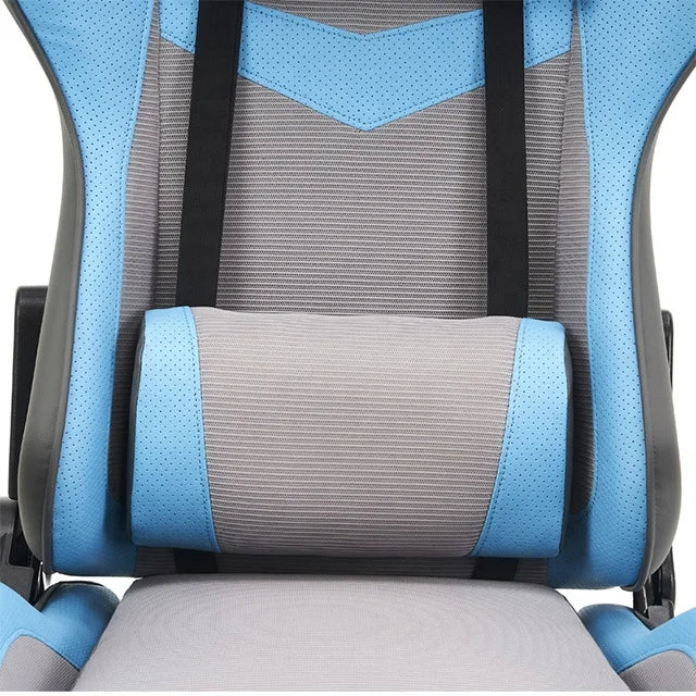 Ergonomic Computer Chair Gaming Chair LED Lights  Adjustable Lumbar Support