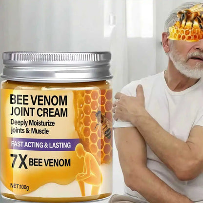 Water Ice Levin 7X Bee Venom Joint Cream, Fast Acting & Lasting, Deeply Moisturizes Joints & Muscles with Turmeric & Coconut Oil