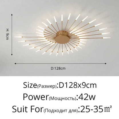Modern Minimalist Stylish LED Ceiling Chandelier Lamps Design Art Suspension Pendant Lights Home Decor Items Living Room Bedroom