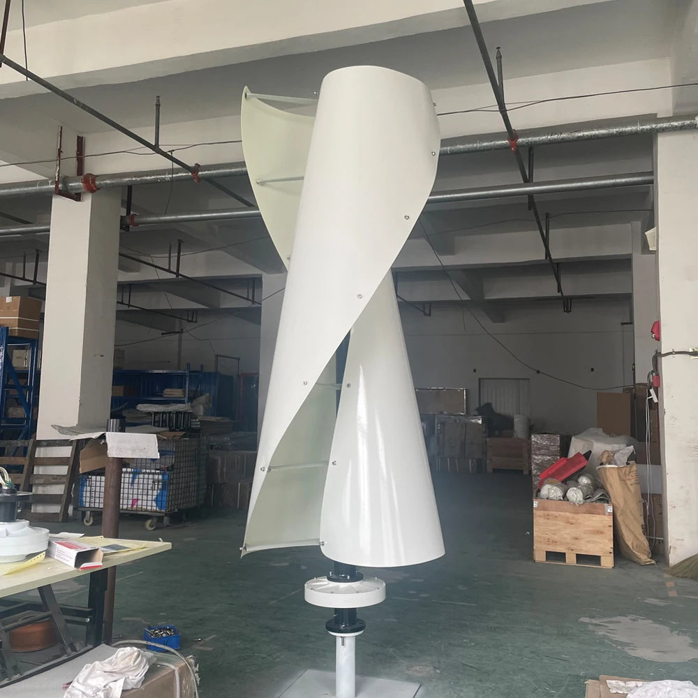 High Quality Wind Turbine Generator 1000W 2000W 3000W Vertical Axis Windmill With MPPT Hybrid Controller Inverter For Home Use