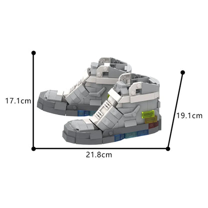 MOC Movie Back to the Future Skateboard Bricks Model High Tech Skateboard Shoes Creative Building Blocks Toys Kids Birthday Gift