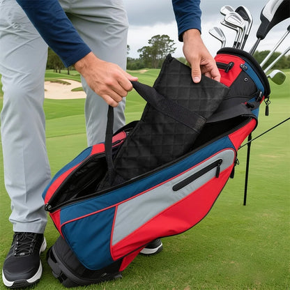 Cooler Bag Portable Insulated for Wine Beer Cans Drinks Outdoor Golf Picnic Travel 46x21x5cm Oxford Fabric Water Resistant