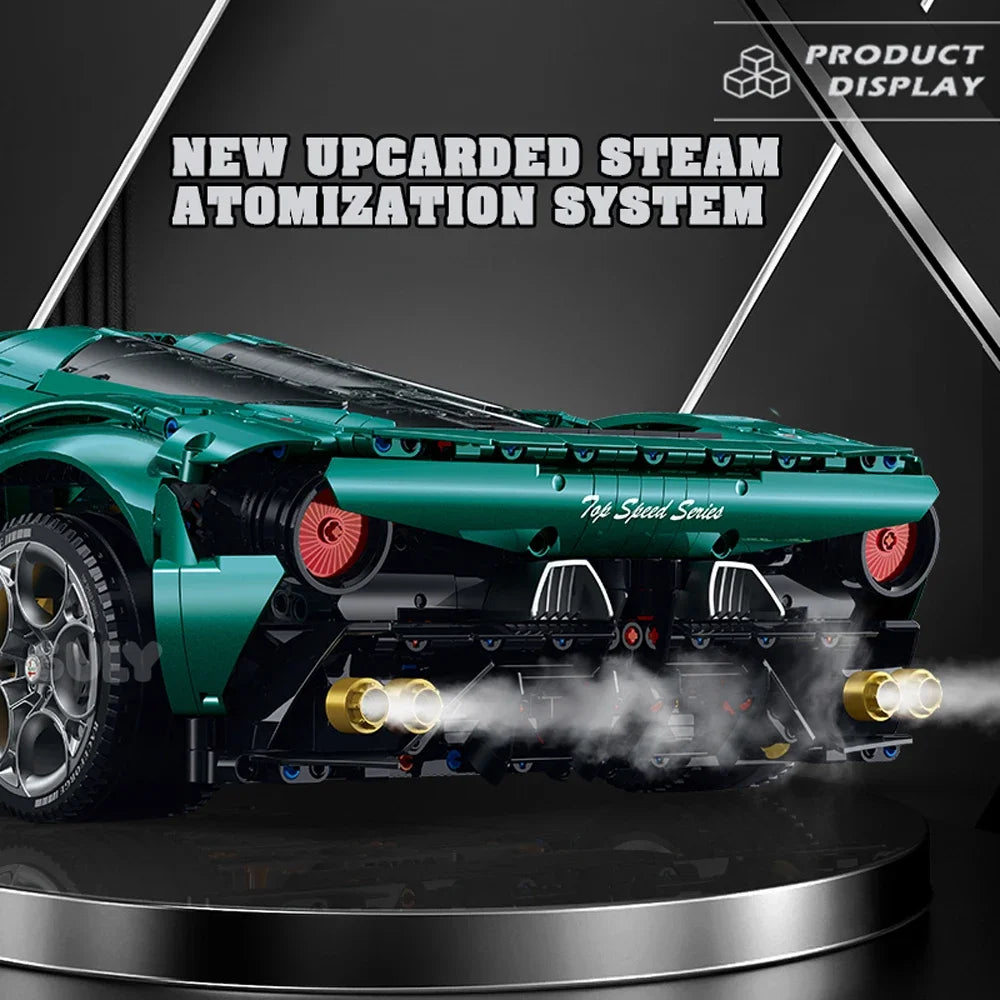 1:8 Scale Model Supercar Vehicle Building Blocks Technical Bricks Car High-tech Set Desk Decoration Assembly Kids Toy for Gift