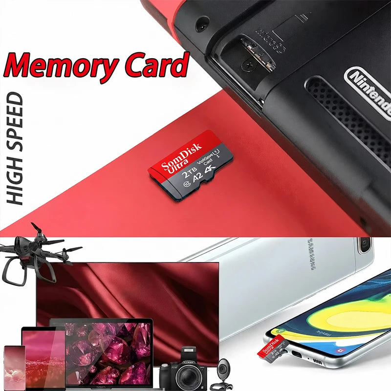 128GB Micro TF/ SD Card Class 10 High Speed Memory Cards Stable Performance SD Memory Card for Phones/Digital Camera/MP3 Player