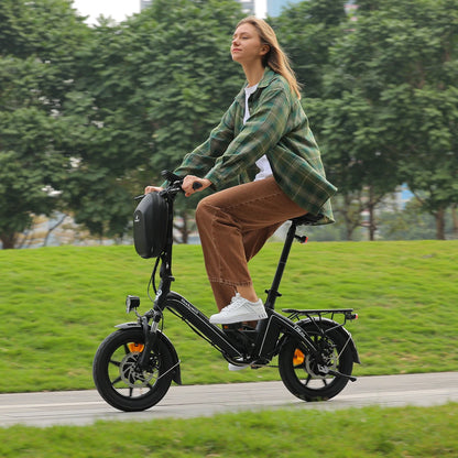 Bodywel T16Pro Folding Electric Bike | 250W Motor 14-Inch Wheels | Commuter E-Bike with Disc Brakes