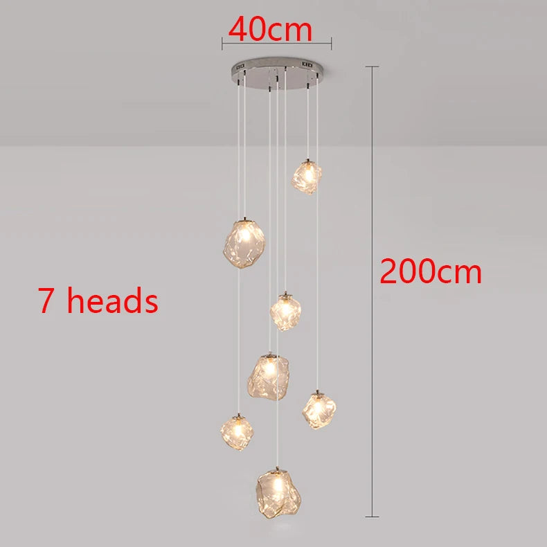 Modern home decor led lights pendant light lamps forstaircase Chandeliers for living room hanging light indoor lighting