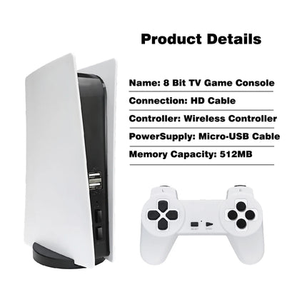 New GS5 4K HD 8Bit Game Stick Mini TV Video Handheld Game Console Wireless Plug&Play Retro Classic Emulator Gamepad Toy Gift