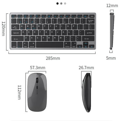 2.4G Wireless Keyboard Mouse Set 2 Modes Bluetooth 5.0 Keyboard Mouse Combo Ultra-thin Bluetooth Keyboard PC Accessories