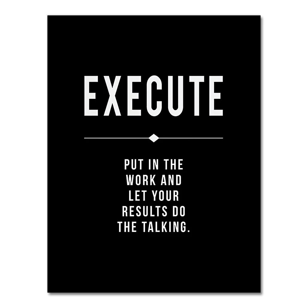 Grind Hustle Success Motivational Posters and Prints Office Decor Modern Art Entrepreneur Motivation Canvas Painting Pictures