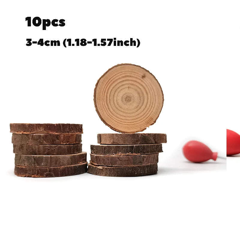 10/20pcs Home Mini Moss World Decoration Micro Garden Miniature Terrarium Potted Wooden Crafts Base DIY Accessories Material