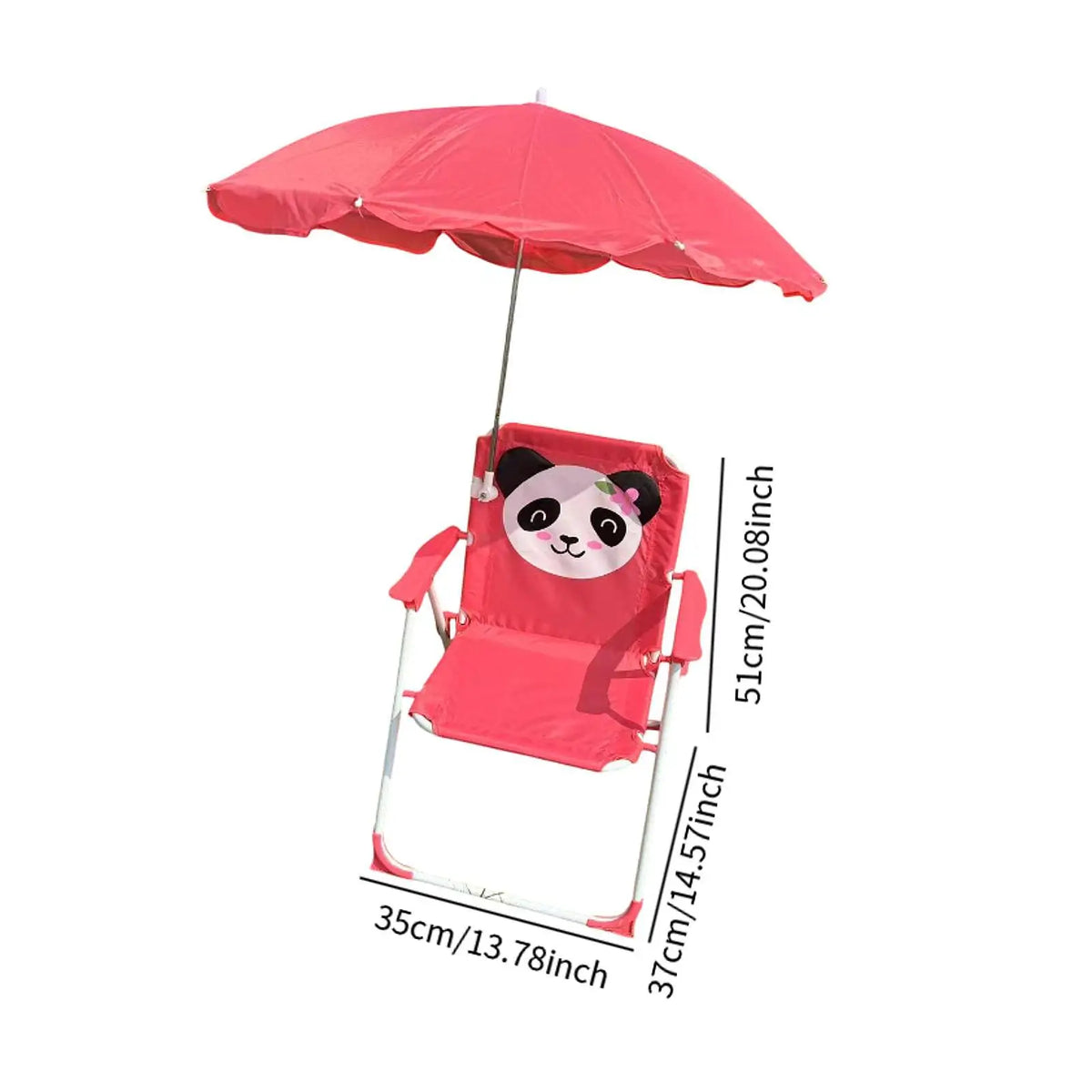 Child Folding Beach Chair with Umbrella Camping Chair for Sun Kids Fishing