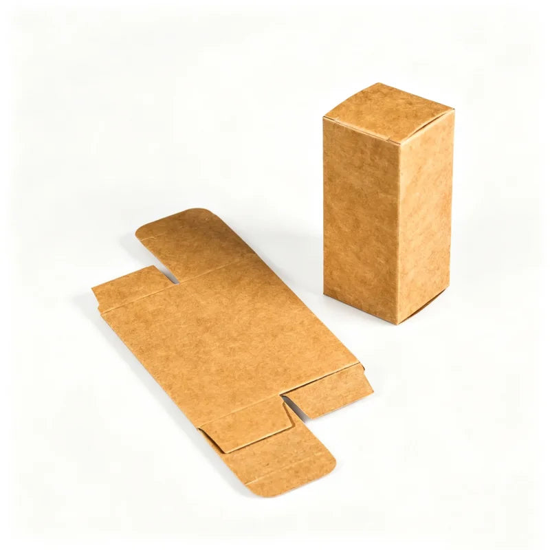 100/500pcs Small Kraft Paper Gift Packing Box Brown Black White Craft Paper Lipstick Cosmetic Packing Box