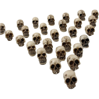Gothic Skull Sculptures Collectable Halloween Decoration Skeleton Model Festival Theme Landscape Garden Potted Plant Decor
