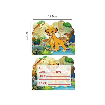 Lions Thme Boy Birthday Party Decorative Supplies Paper Cup Plates Napkin Caketopper Balloon For  Baby Shower Parties Decoration