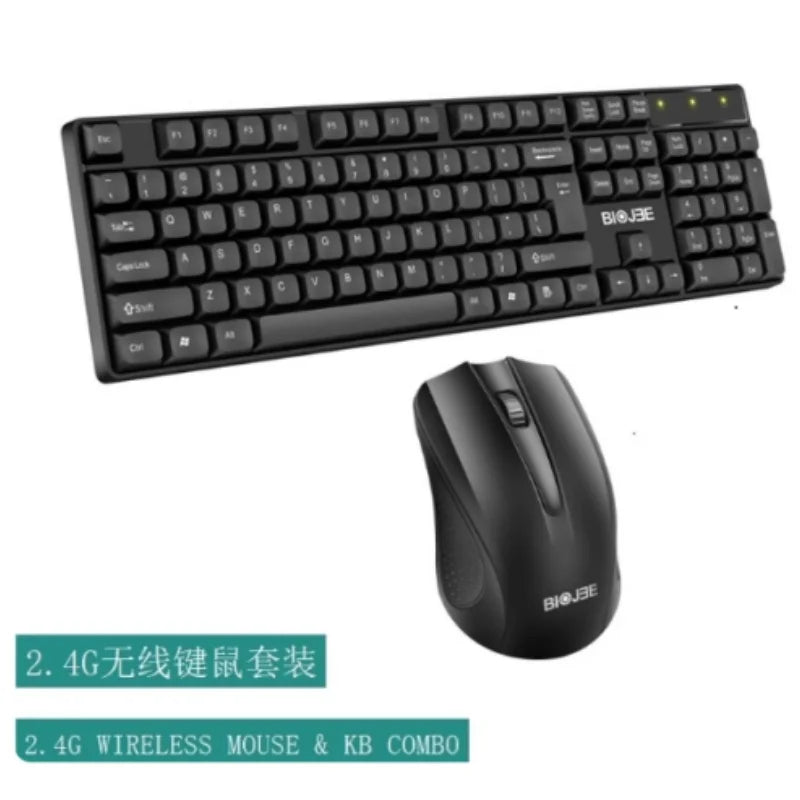BAJEAL W100 Wireless Keyboard And Mouse Set for Laptops And Desktop Computers Energy-Saving Portable Design