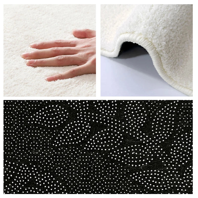 Large Living Room Carpet Retro-style High-end Aesthetic Bedroom Fluffy Bedside Rug Creative Unique Artistic Coffee Table Mats 러그