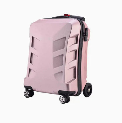 Adult Folding Business Trolley Case Design Cool Travel Suitcase Trip Cabin Skateboard Scooter Kids Riding Luggage Carrier Unisex