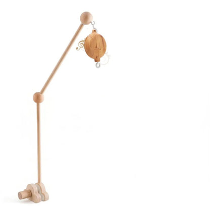 Revolving Music Box For Newborns Baby Crib Imitation Wood Color Hanging Rattle Baby Soothing Musical Toys 0-12 Months Baby Gift