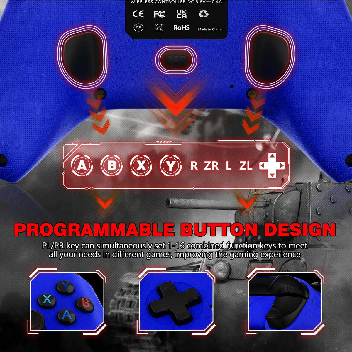 Game Controller For Xbox One Series X/S/PC Controle Xbox One Wireless Gamepad 6 Axis Gyro Dual Vibra Turbo Consoles Joystick