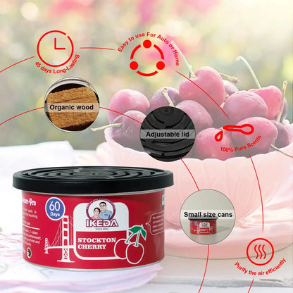 Car Air Freshener  Scent Organic Cans Odor Eliminator Essential Long-Lasting,Strong Fragrance For Home Closet and Car