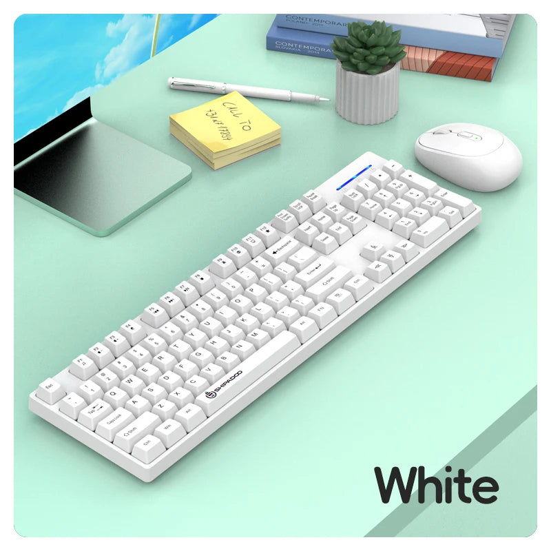 Shipadoo Gaming Wireless Keyboard and Mouse Combo Set,Computer Wireless Laptop Desktop Office Accessories Free Wireless Mouse