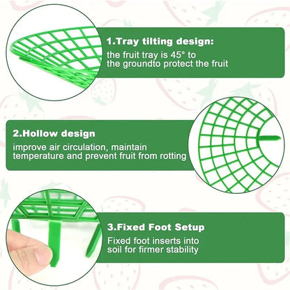 5/10Pcs Strawberry Plant Supports with 3 Sturdy Legs Strawberry Growing Racks Protector Frame Holder Cage From Mold Rot Dirt