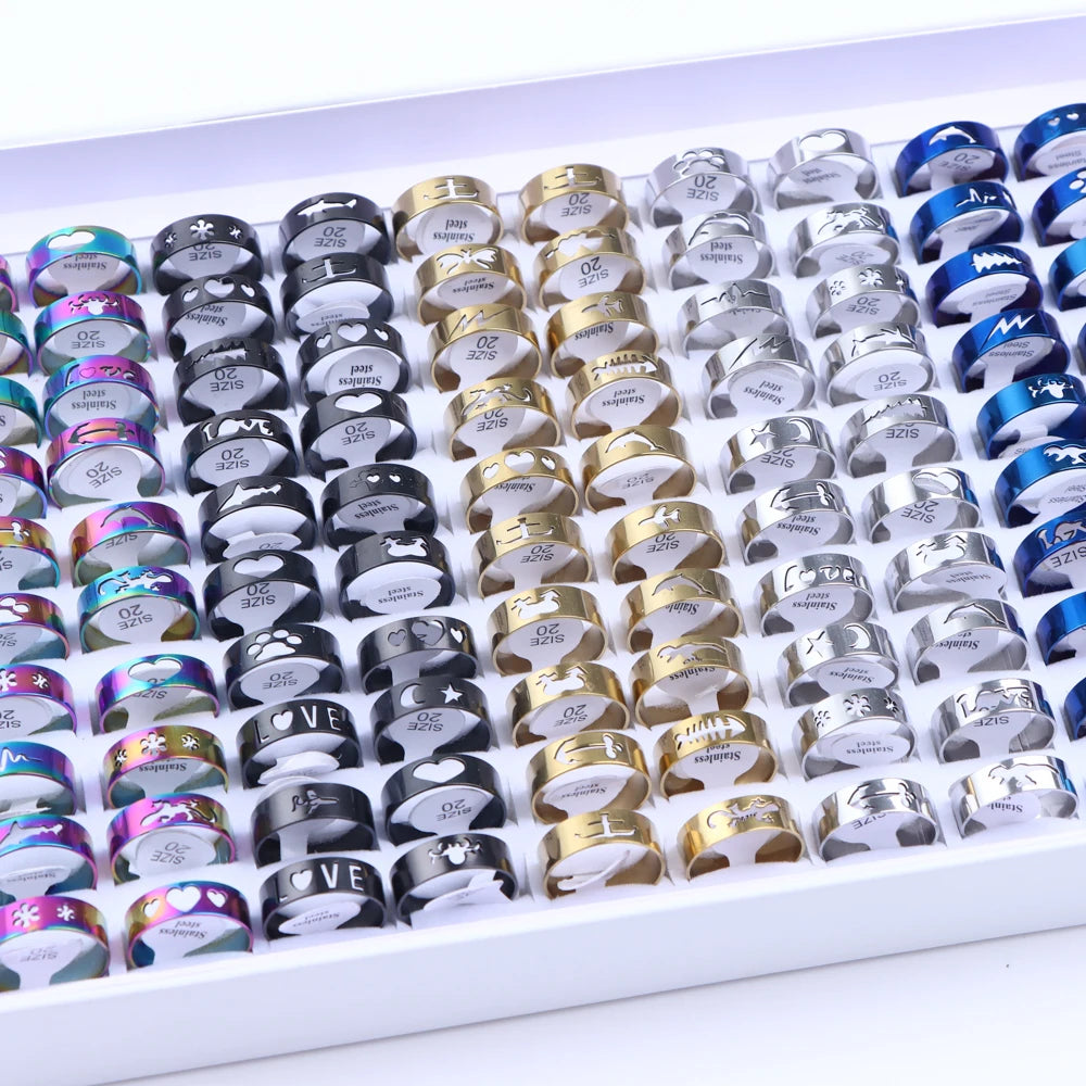 10/20/30/50pcs Classic Fashion Stripe Hollow Colorful Sticker