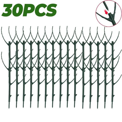 30/3Pcs Plant Support Pile Climbing Vine Stake Bonsai Fixing Rod Garden Plants Stake Holder Flower Support Rack For Potted Plant