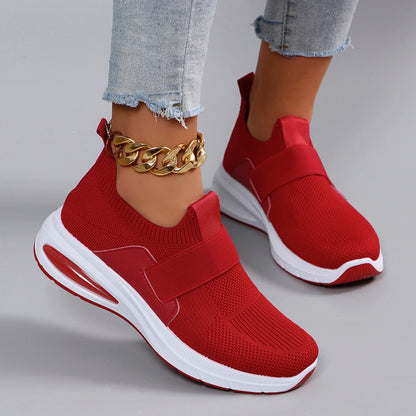 Spring new women's sports shoes, fashionable, breathable, lightweight, non-slip, wear-resistant, casual sports shoes, flat shoes